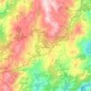 A Cañiza topographic map, elevation, relief