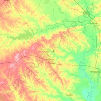 Washington County Topographic Map Washington County Topographic Map, Elevation, Relief