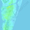 Carolina Beach topographic map, elevation, relief