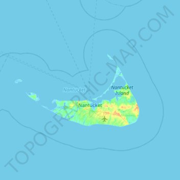 Nantucket Gis Map Geo Nantucket County Topographic Map, Elevation, Relief