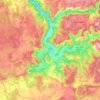 Nant topographic map, relief, elevation
