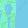 Sunny Isles Beach topographic map, elevation, relief