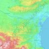 Aude topographic map, relief, elevation