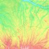 Gers topographic map, relief, elevation