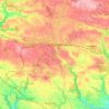 Rosporden topographic map, relief map, elevations map