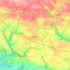 Melgven topographic map, relief map, elevations map