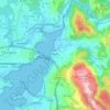 Neda topographic map, elevation, relief