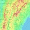 New Hampshire topographic map, elevation, relief