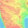 Krishna River topographic map, relief map, elevations map