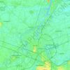 Ghent topographic map, relief map, elevations map