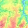 Plouénan topographic map, relief map, elevations map