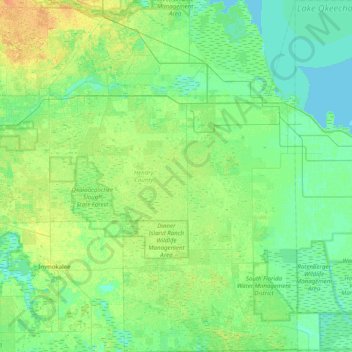 Hendry County topographic map - Thumbnail 