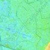 Westelijke Leie topographic map, relief map, elevations map