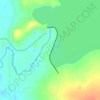 Koppies Dam topographic map, elevation, relief