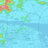 椒江 topographic map, elevation, relief