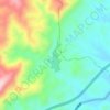 Fenzhan Shuiku topographic map, elevation, relief