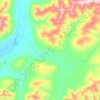 Coldfoot topographic map, elevation, relief