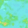 Fiji Island topographic map, relief map, elevations map