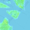 Fisher Island topographic map, elevation, relief