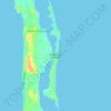 Windermere Island topographic map, elevation, relief
