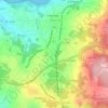 Río Sar topographic map, elevation, relief