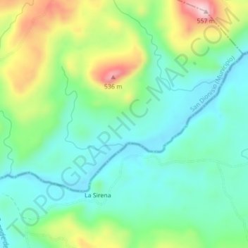 Rio Grande De Matagalpa Topographic Map Elevation Relief