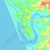 Kasaragod topographic map, relief map, elevations map