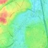 Dyle topographic map, relief map, elevations map