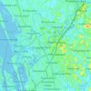 Periyar River topographic map, relief map, elevations map