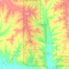 Tallgrass Prairie National Preserve topographic map, elevation, relief